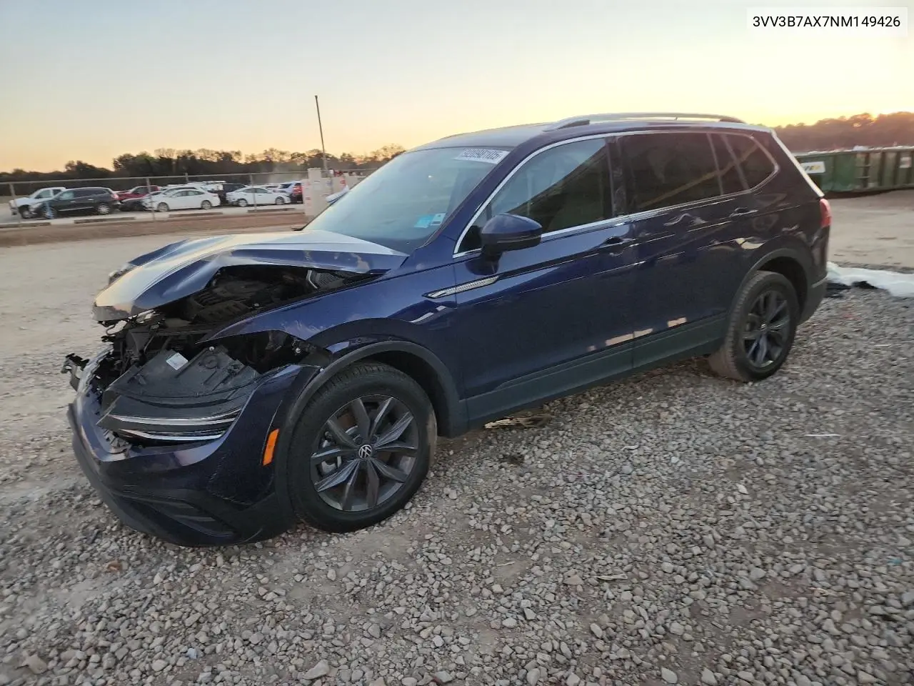 3VV3B7AX7NM149426 2022 Volkswagen Tiguan Se