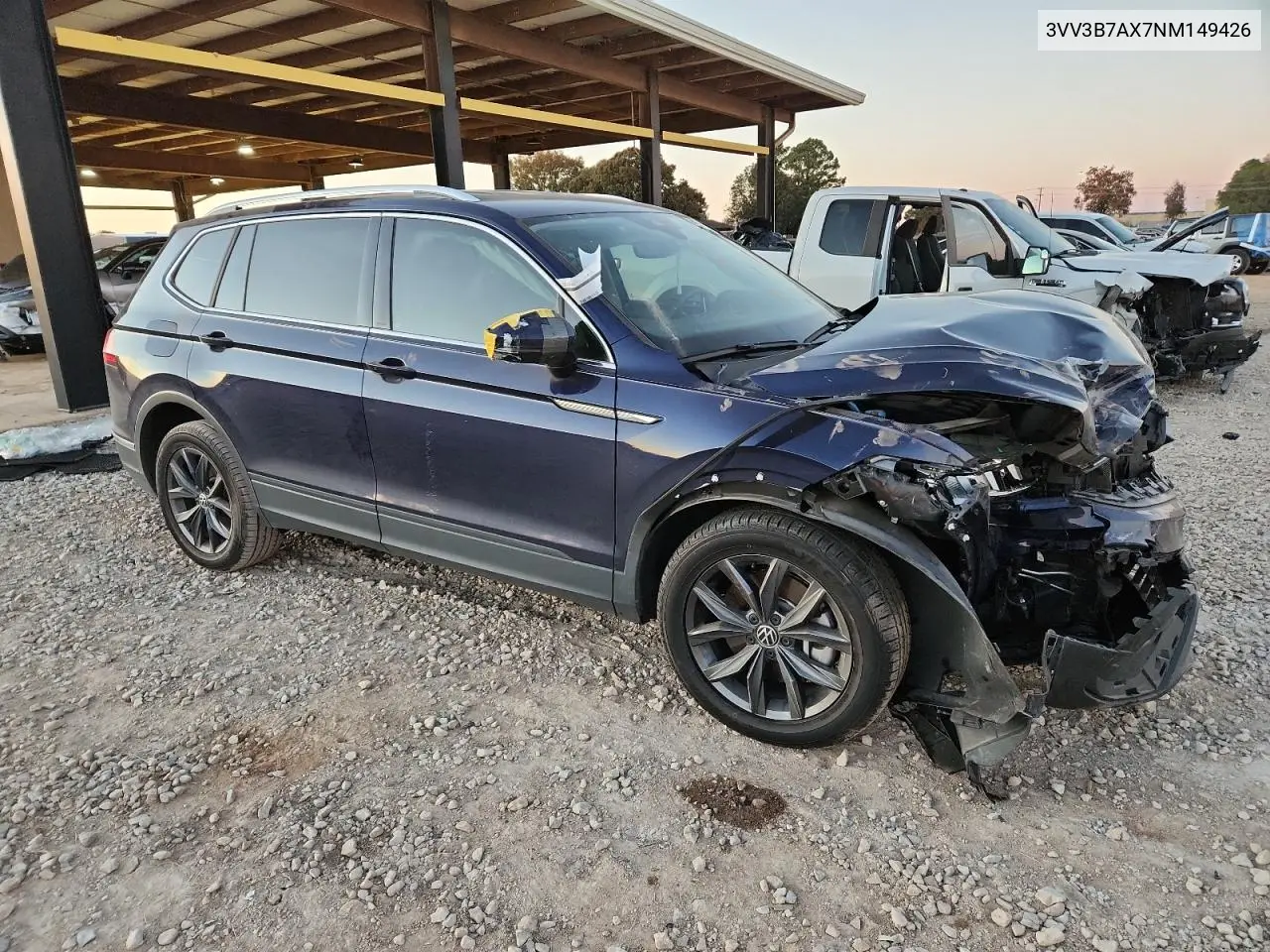 3VV3B7AX7NM149426 2022 Volkswagen Tiguan Se