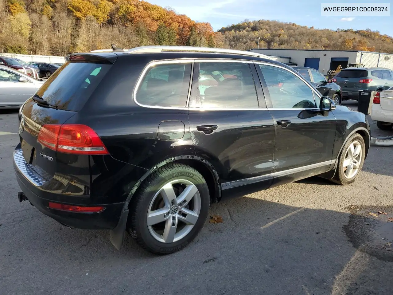 WVGEG9BP1CD008374 2012 Volkswagen Touareg Hybrid