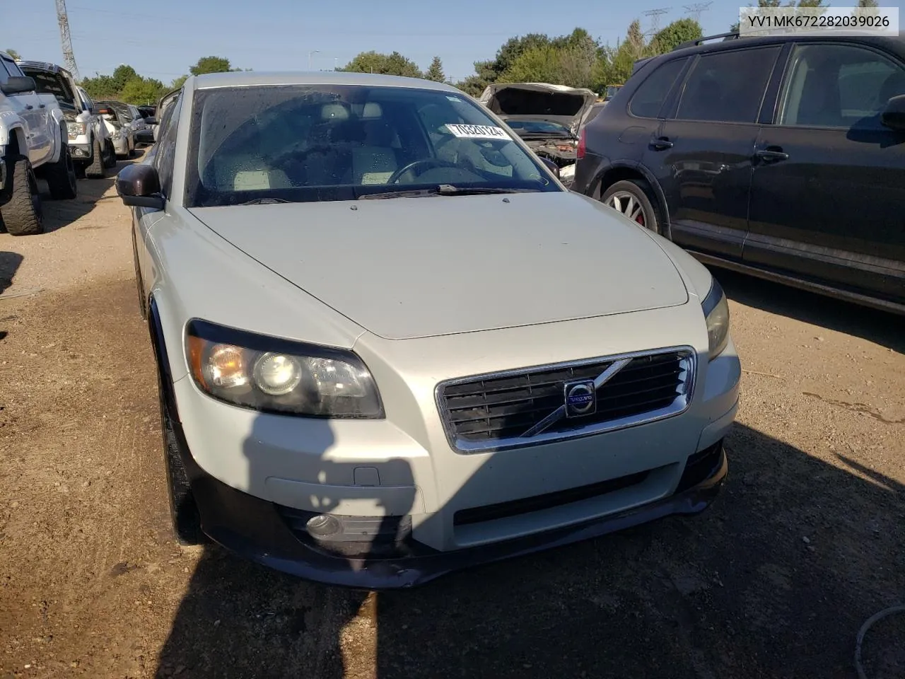 2008 Volvo C30 T5 VIN: YV1MK672282039026 Lot: 70320124