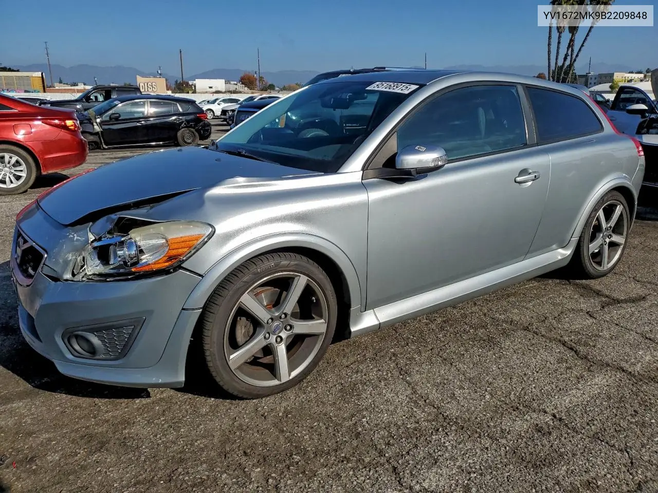 YV1672MK9B2209848 2011 Volvo C30 T5