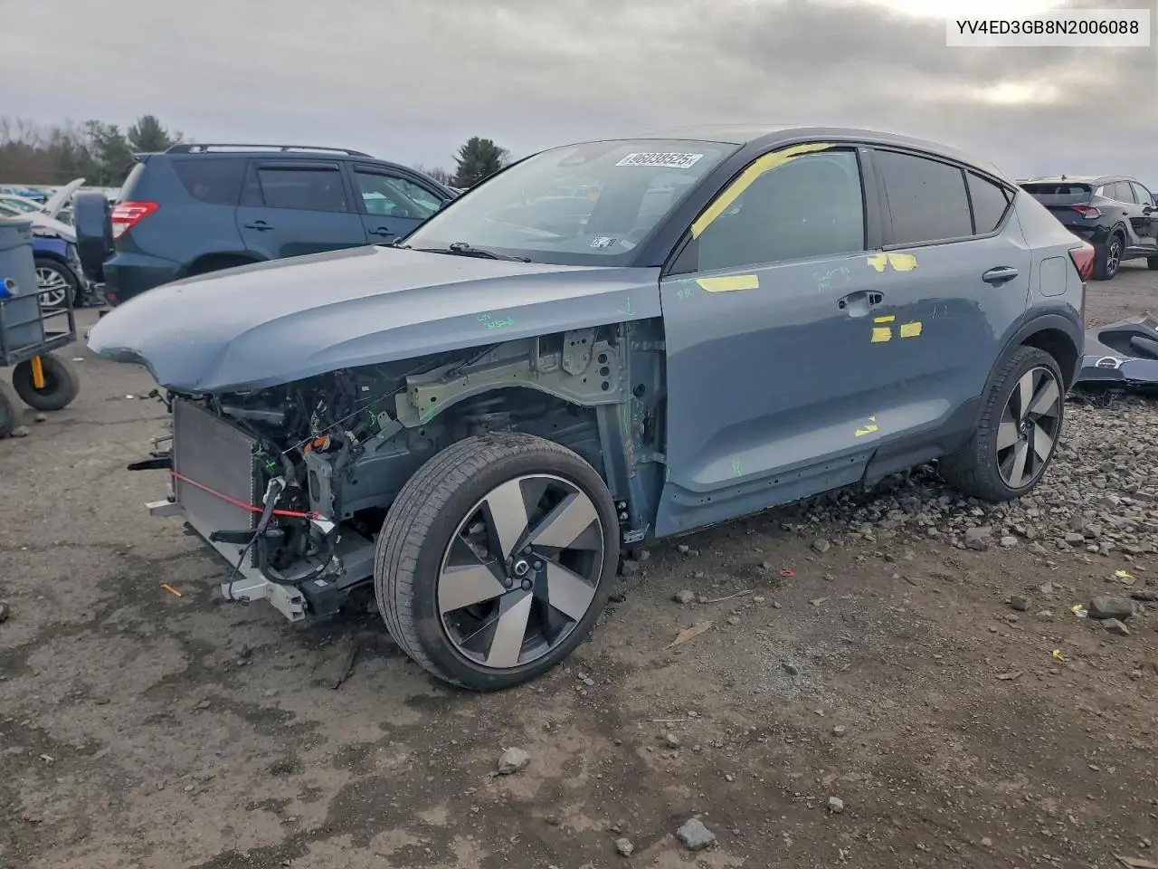 YV4ED3GB8N2006088 2022 Volvo C40 P8 Recharge Ultimate