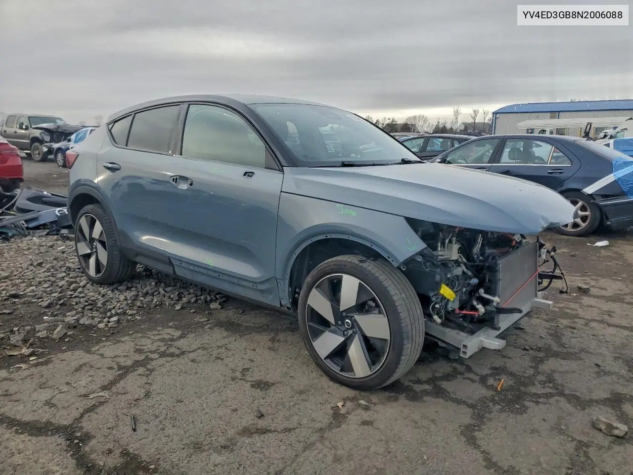 YV4ED3GB8N2006088 2022 Volvo C40 P8 Recharge Ultimate