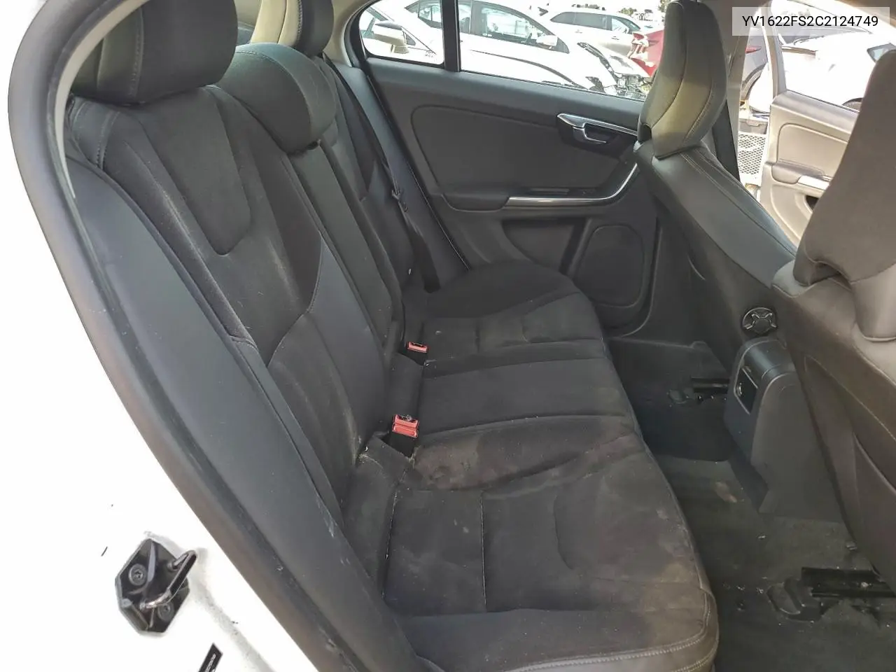 YV1622FS2C2124749 2012 Volvo S60 T5