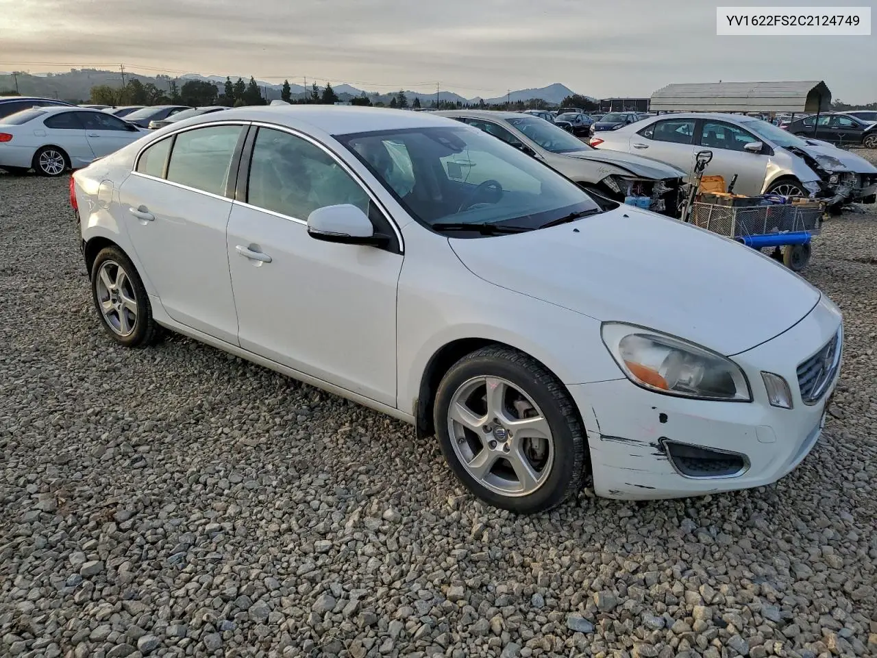 YV1622FS2C2124749 2012 Volvo S60 T5