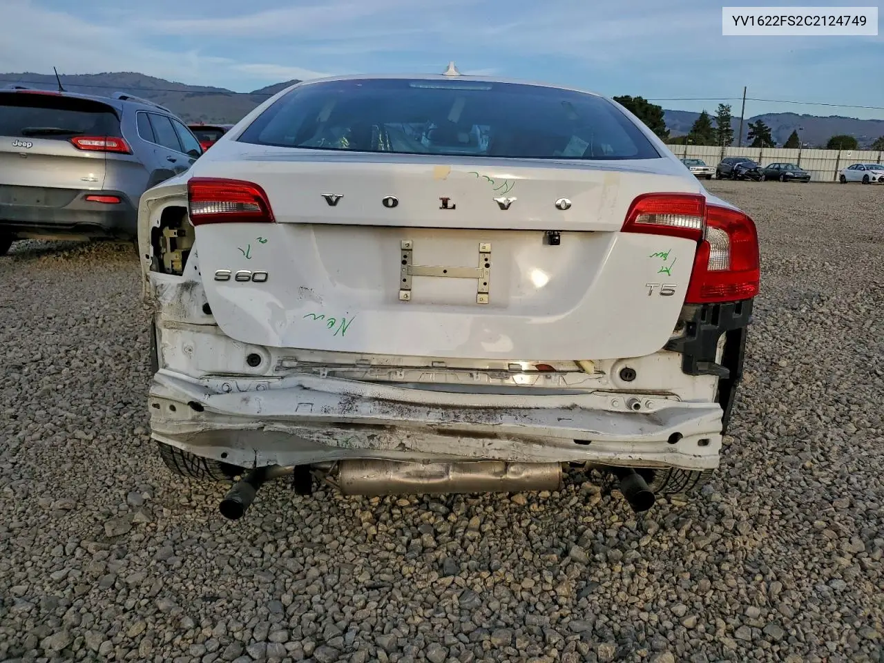 YV1622FS2C2124749 2012 Volvo S60 T5