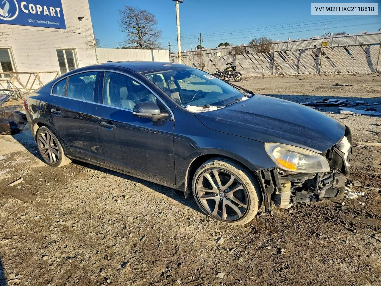 YV1902FHXC2118818 2012 Volvo S60 T6