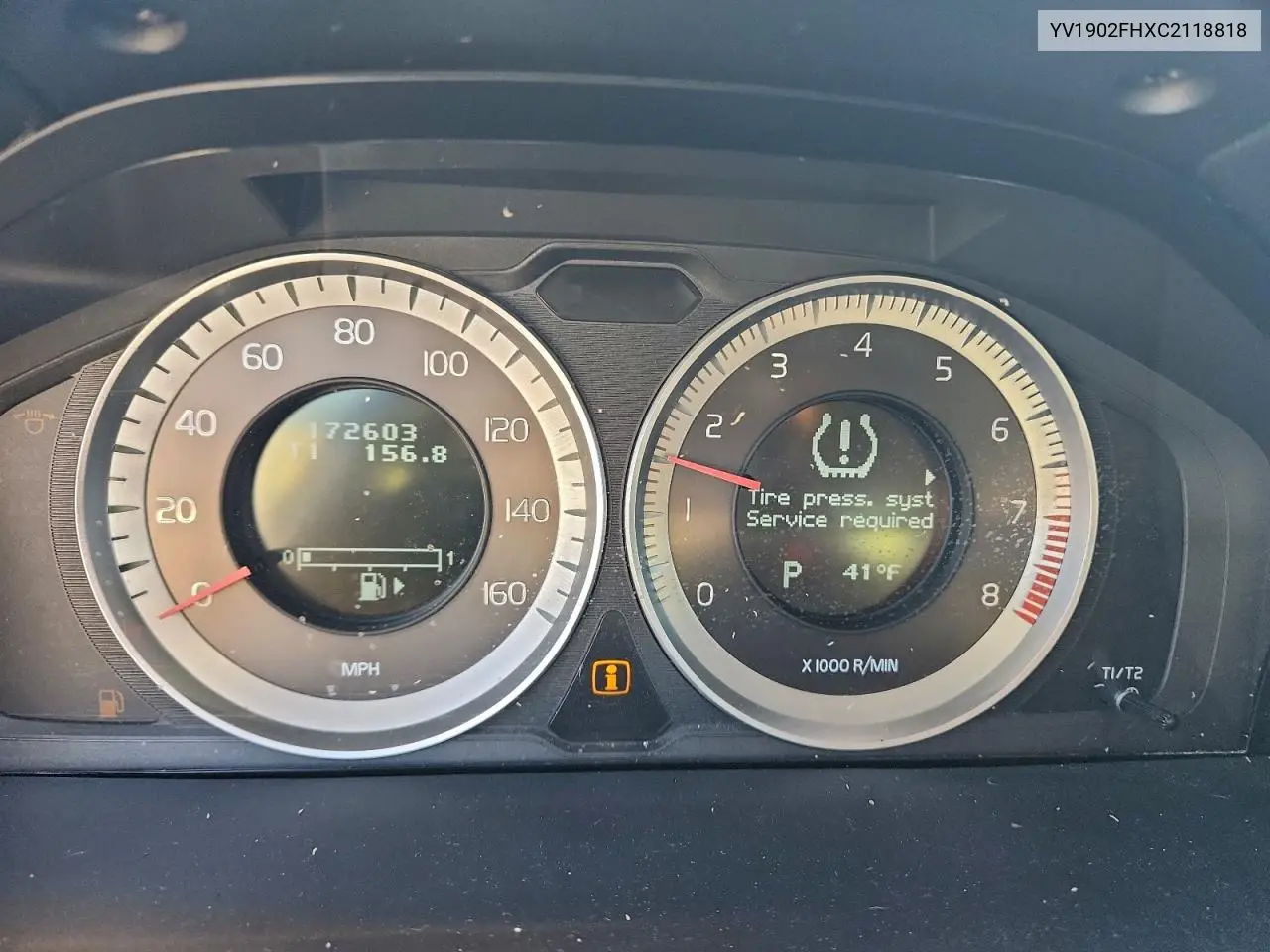 YV1902FHXC2118818 2012 Volvo S60 T6
