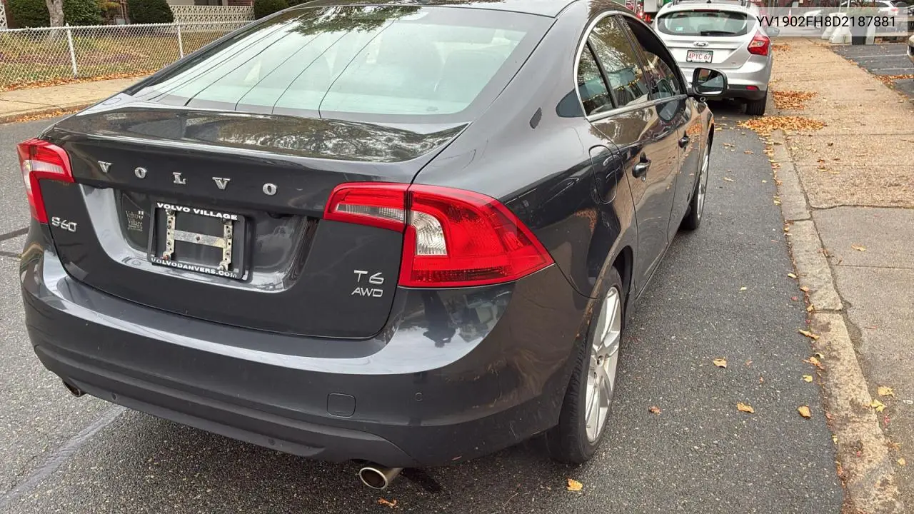 YV1902FH8D2187881 2013 Volvo S60 T6