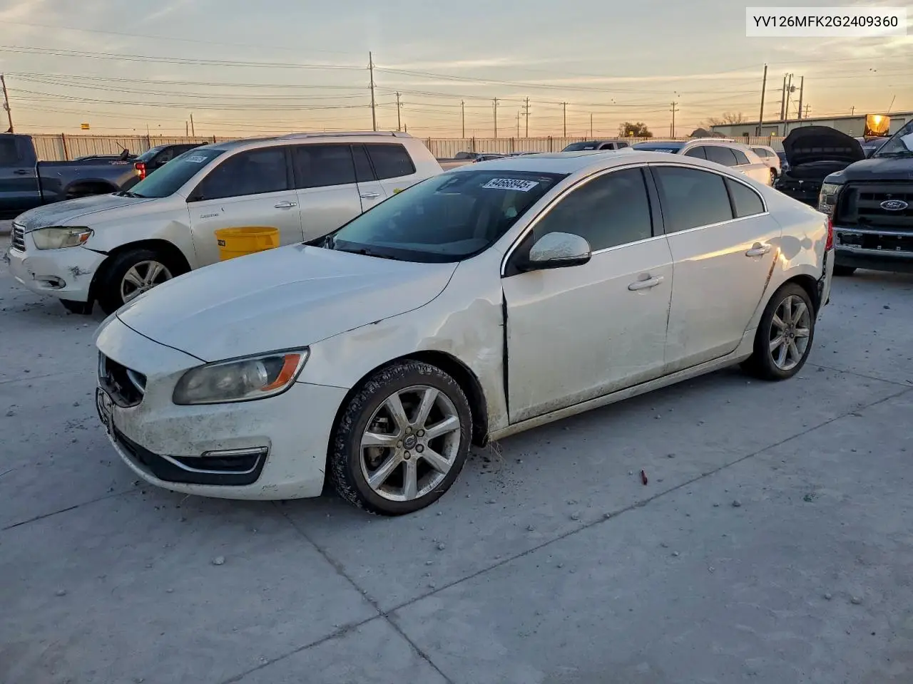 YV126MFK2G2409360 2016 Volvo S60 Premier
