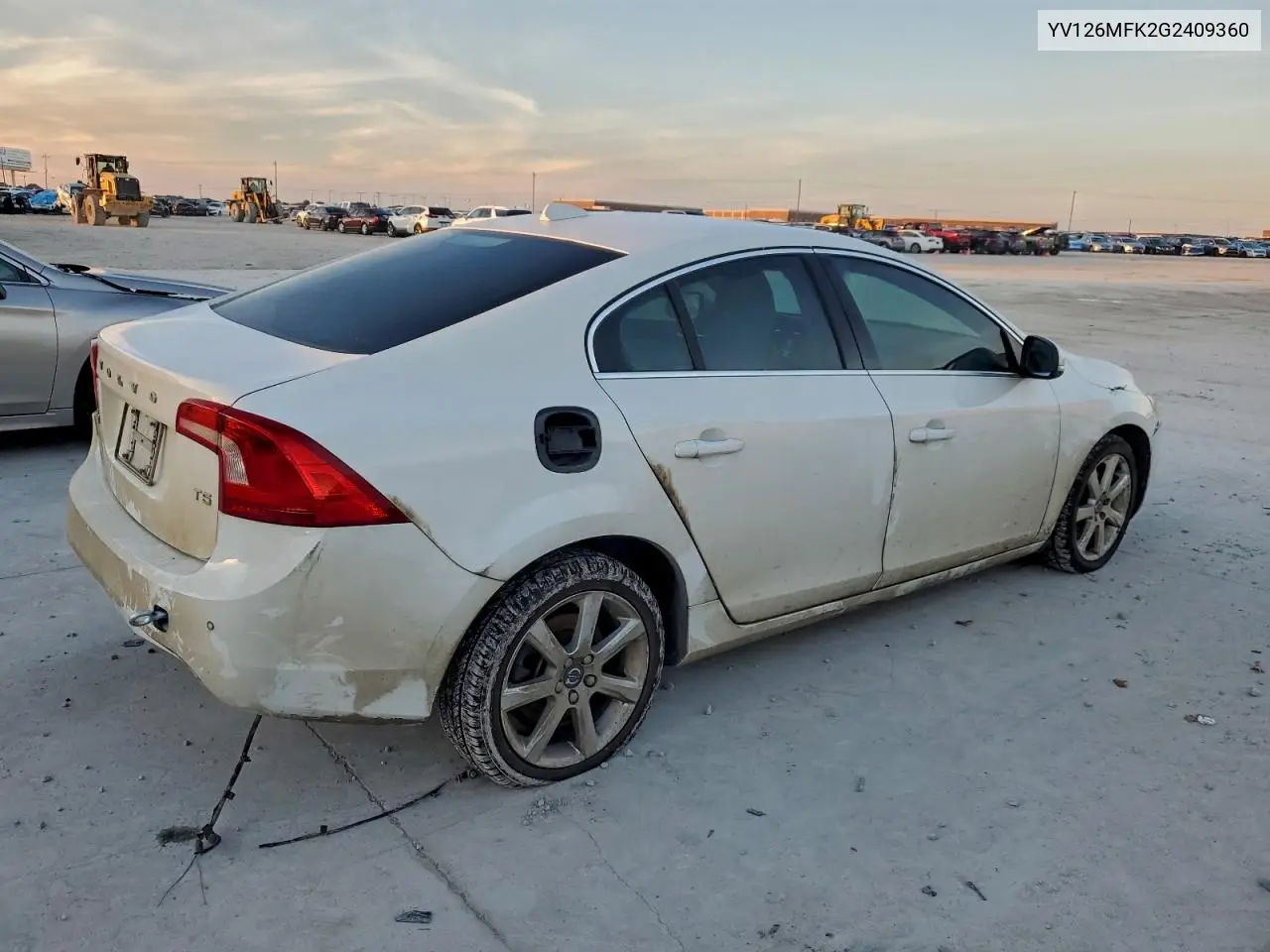YV126MFK2G2409360 2016 Volvo S60 Premier
