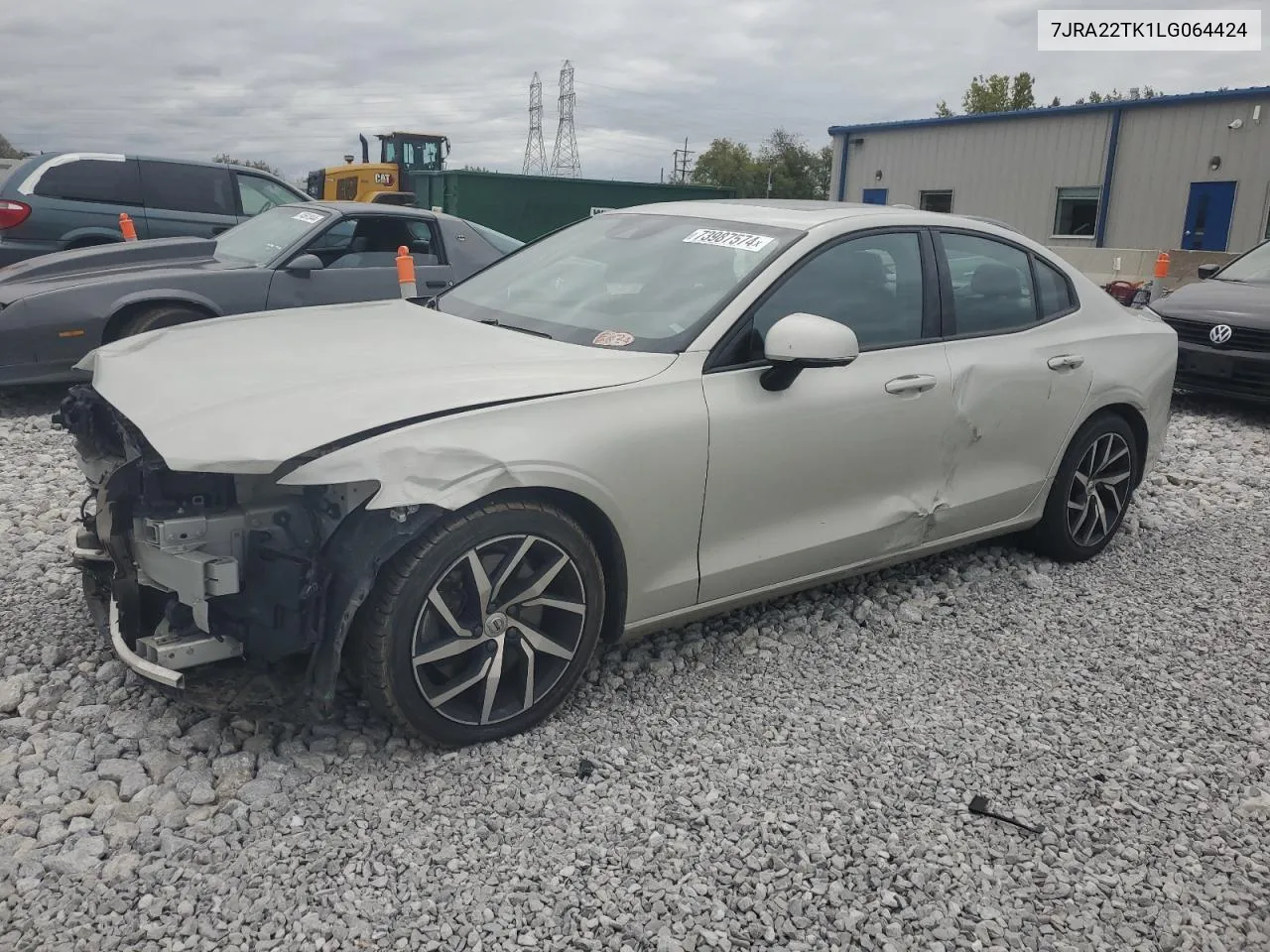 2020 Volvo S60 T6 Momentum VIN: 7JRA22TK1LG064424 Lot: 73987574