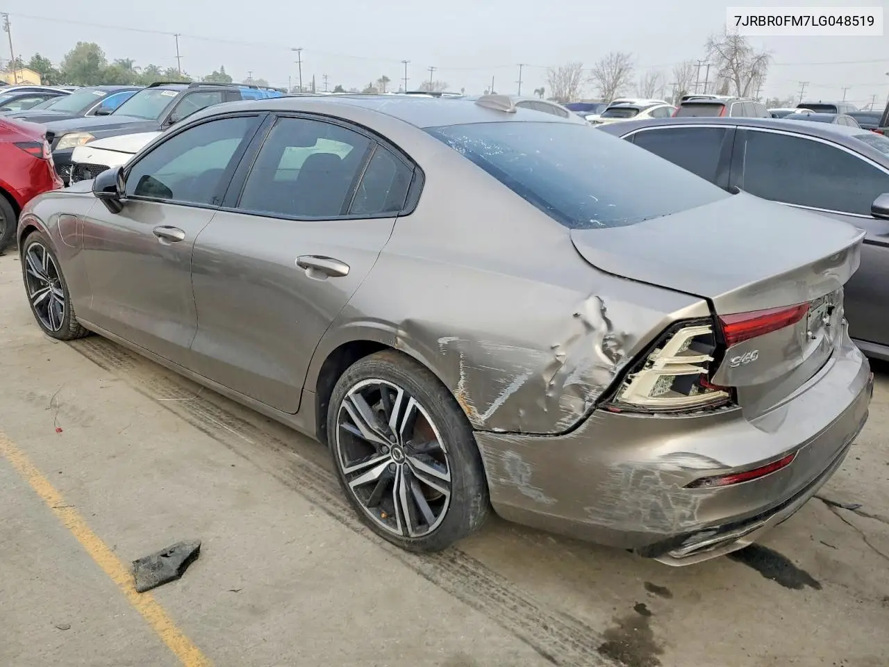 2020 Volvo S60 T8 R-Design VIN: 7JRBR0FM7LG048519 Lot: 74112925