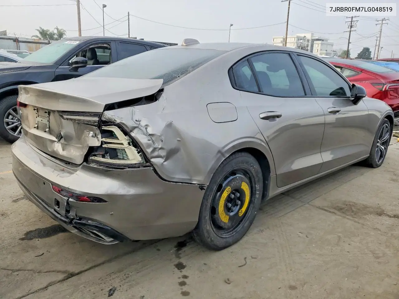 2020 Volvo S60 T8 R-Design VIN: 7JRBR0FM7LG048519 Lot: 74112925