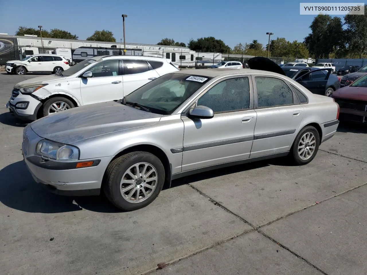 YV1TS90D111205735 2001 Volvo S80 T6 Exectuvie