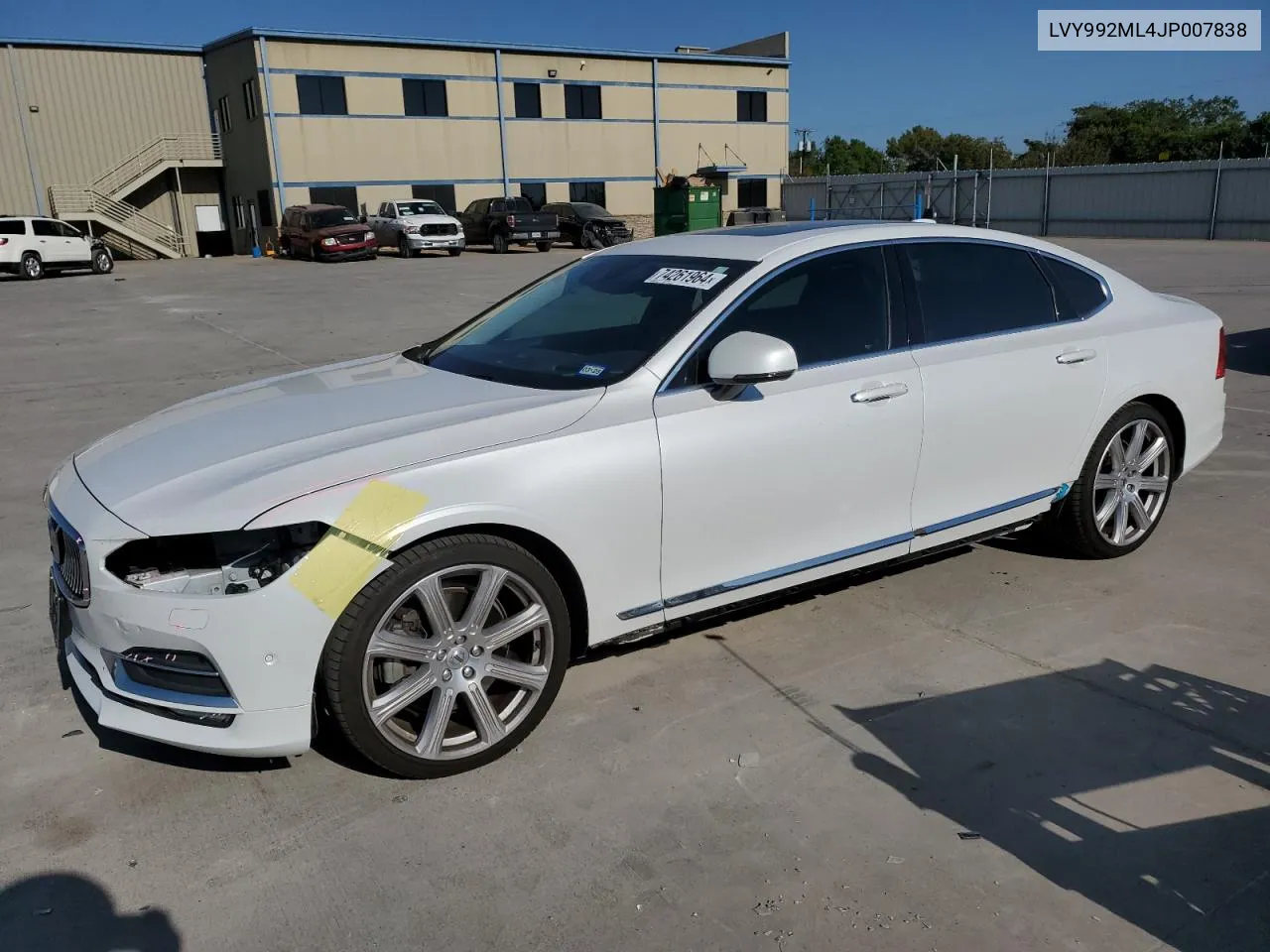 LVY992ML4JP007838 2018 Volvo S90 T6 Inscription