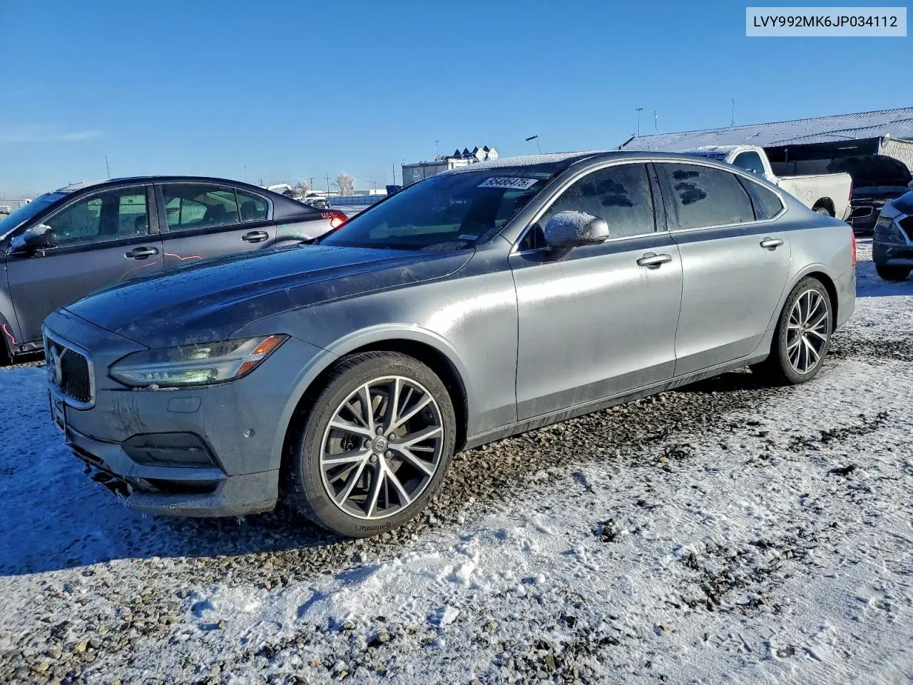 LVY992MK6JP034112 2018 Volvo S90 T6 Momentum