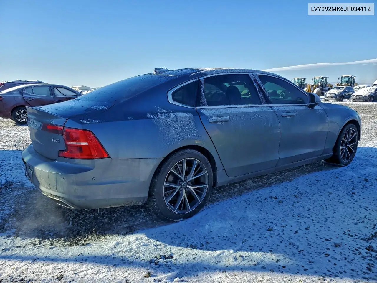 LVY992MK6JP034112 2018 Volvo S90 T6 Momentum