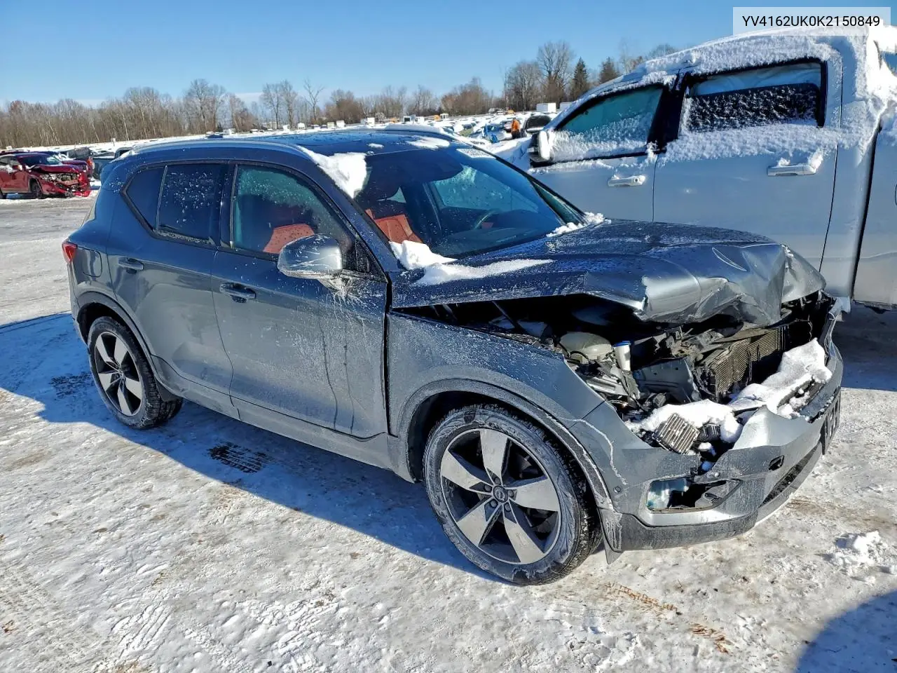 YV4162UK0K2150849 2019 Volvo Xc40 T5 Momentum