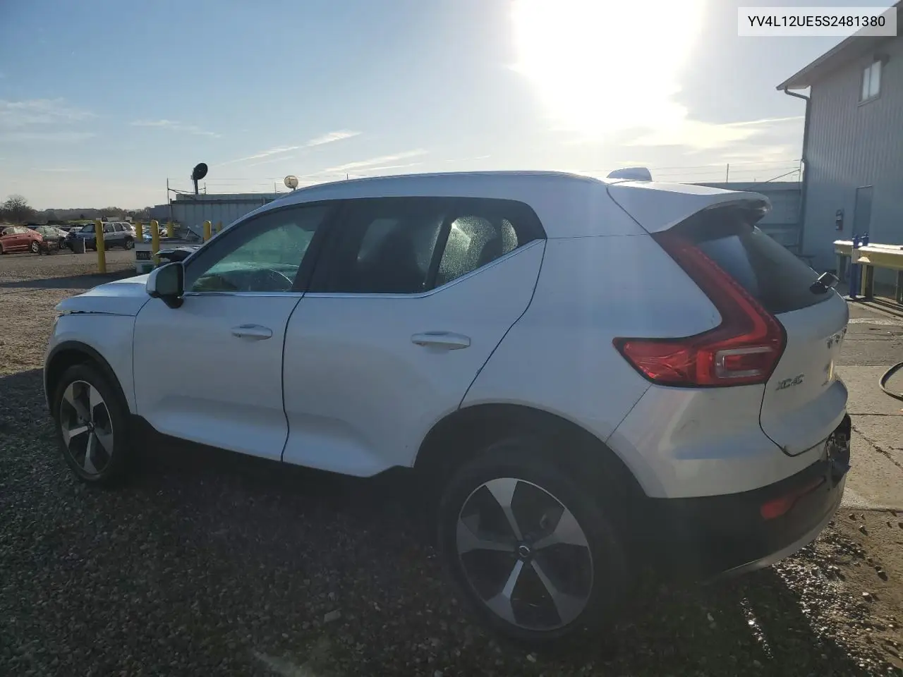 YV4L12UE5S2481380 2025 Volvo Xc40 Plus