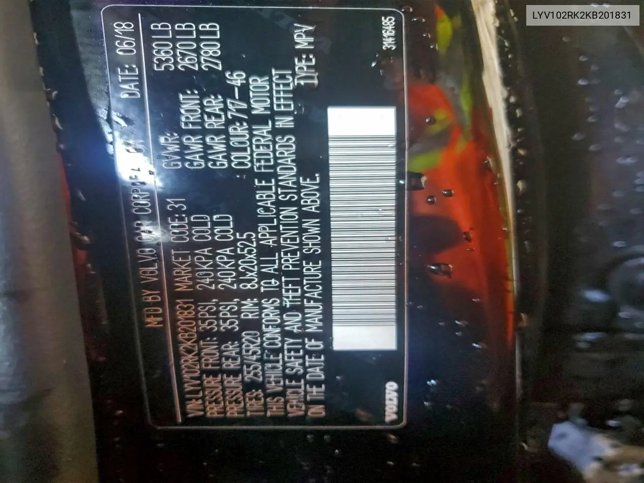 LYV102RK2KB201831 2019 Volvo Xc60 T5