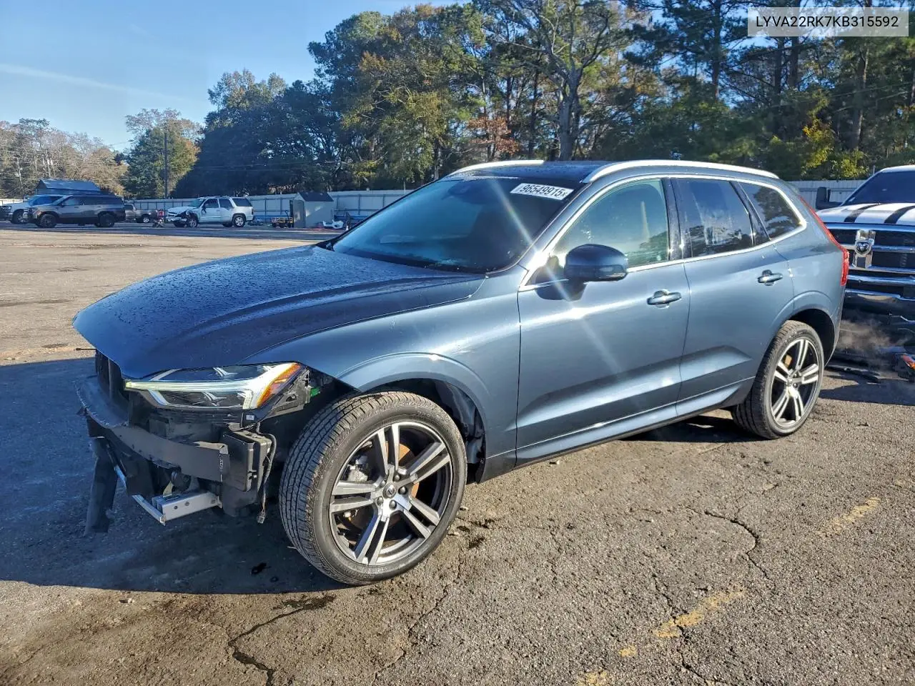LYVA22RK7KB315592 2019 Volvo Xc60 T6 Momentum