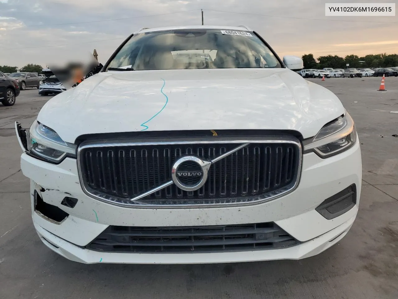 2021 Volvo Xc60 T5 Momentum VIN: YV4102DK6M1696615 Lot: 68041624