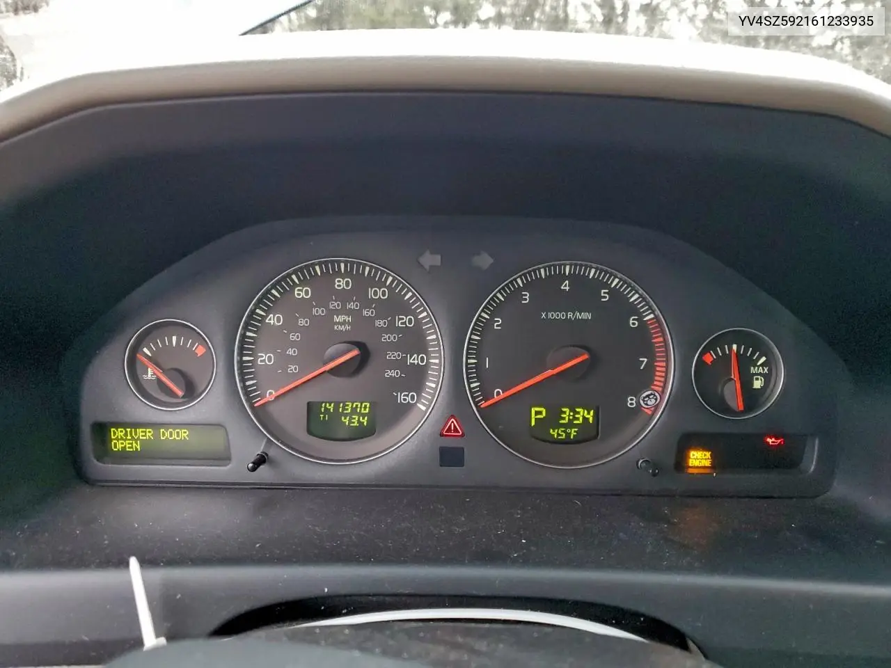 YV4SZ592161233935 2006 Volvo Xc70