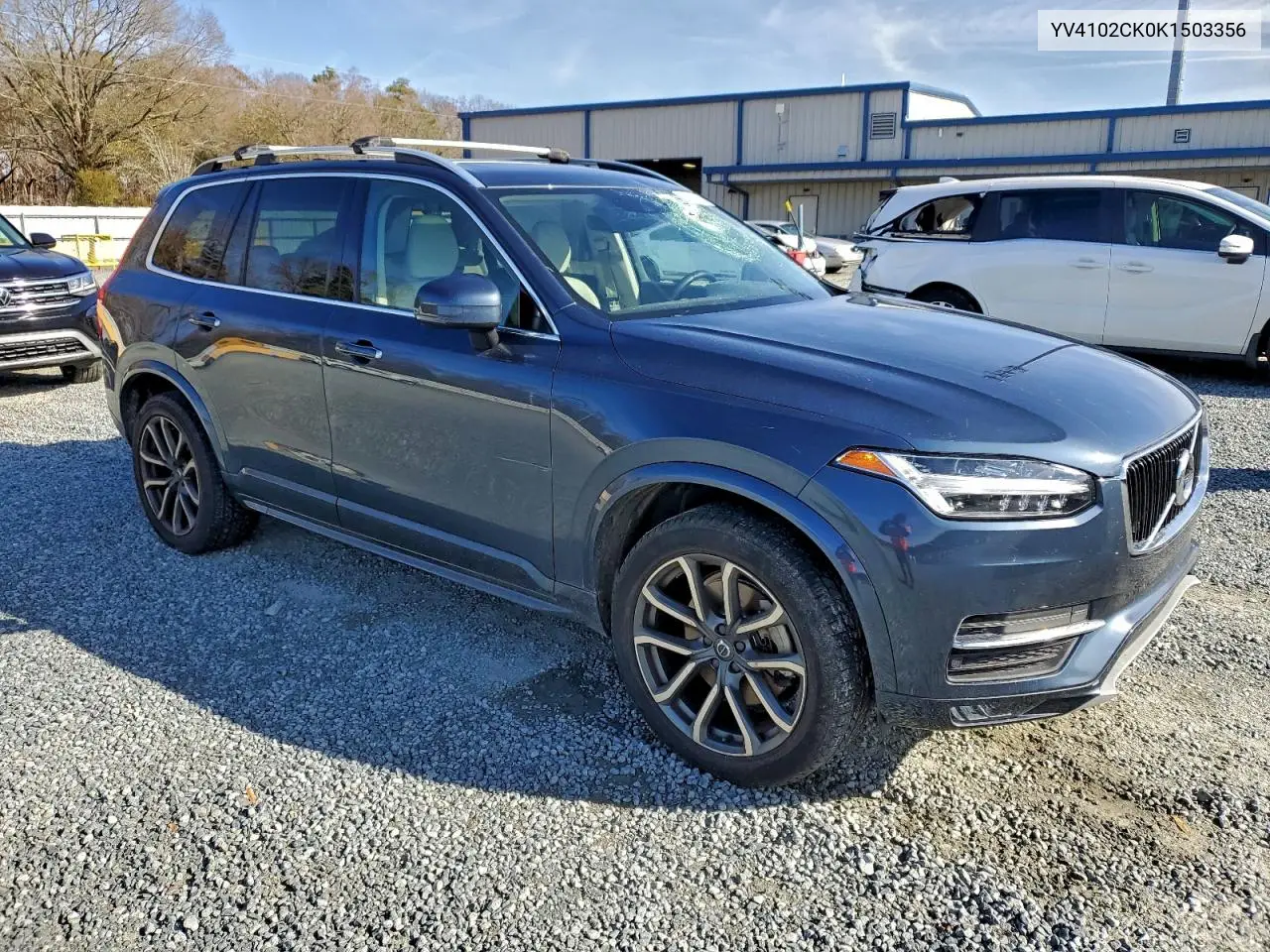 YV4102CK0K1503356 2019 Volvo Xc90 T5 Momentum