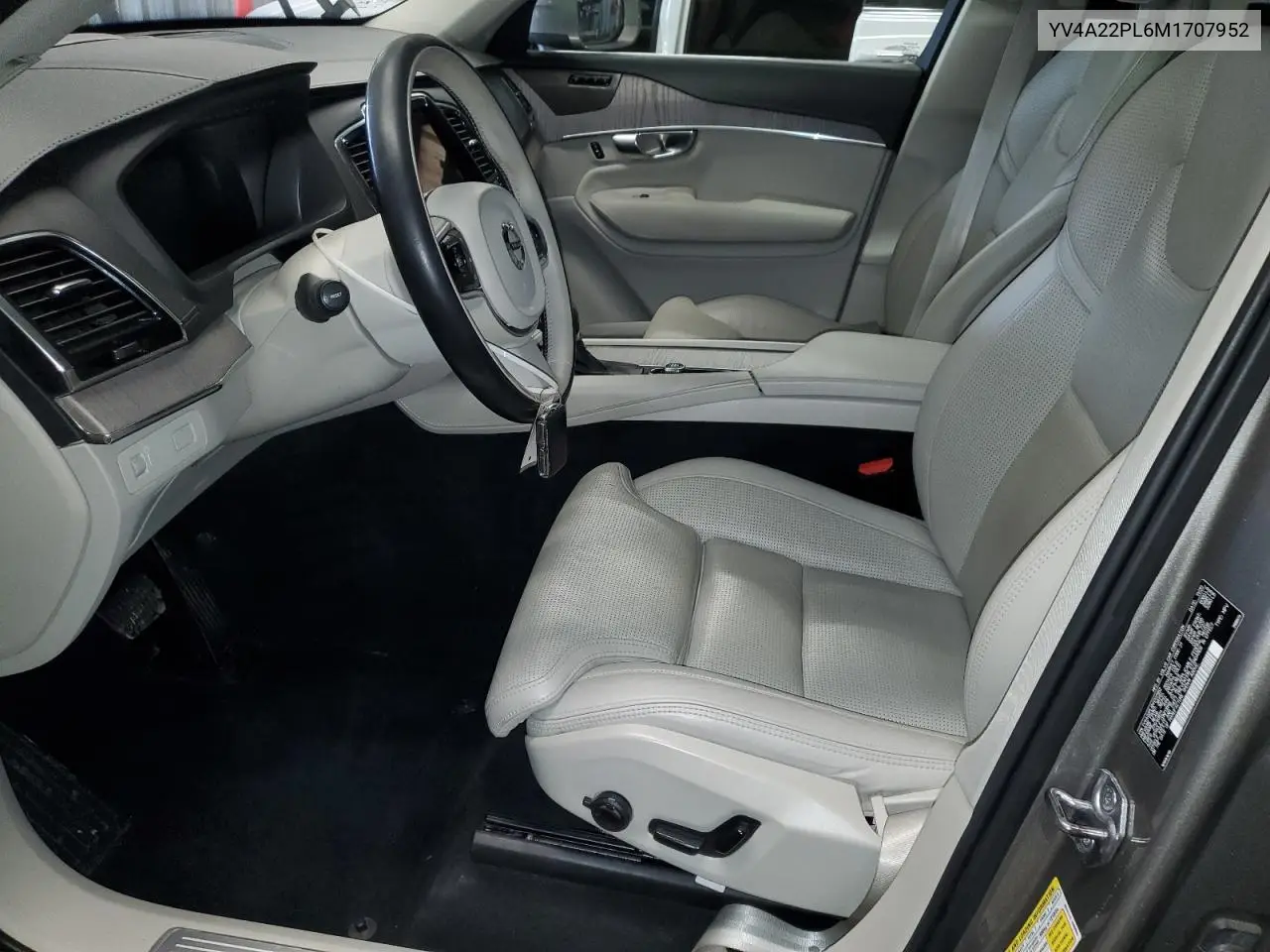 YV4A22PL6M1707952 2021 Volvo Xc90 T6 Inscription