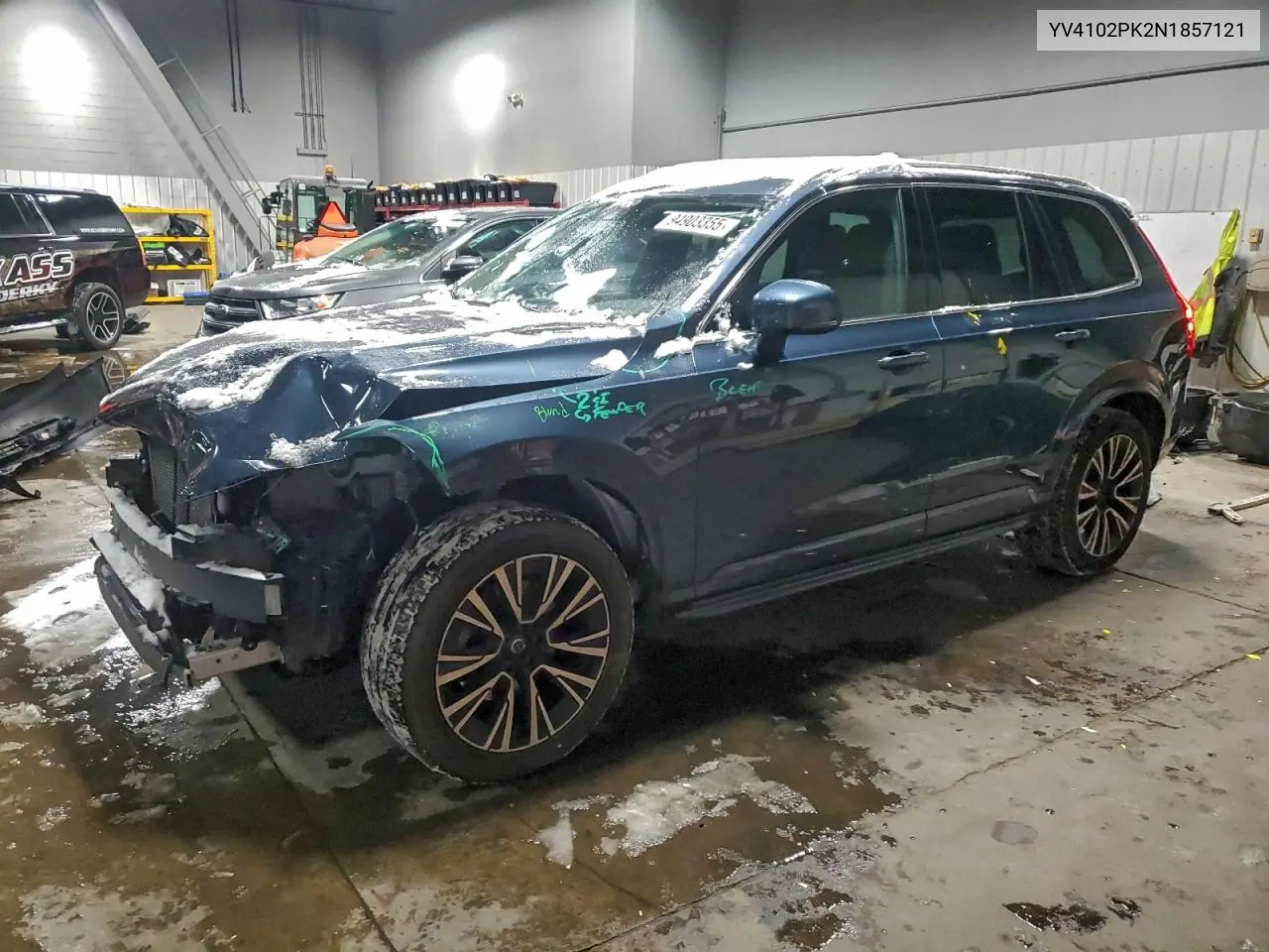 YV4102PK2N1857121 2022 Volvo Xc90 T5 Momentum