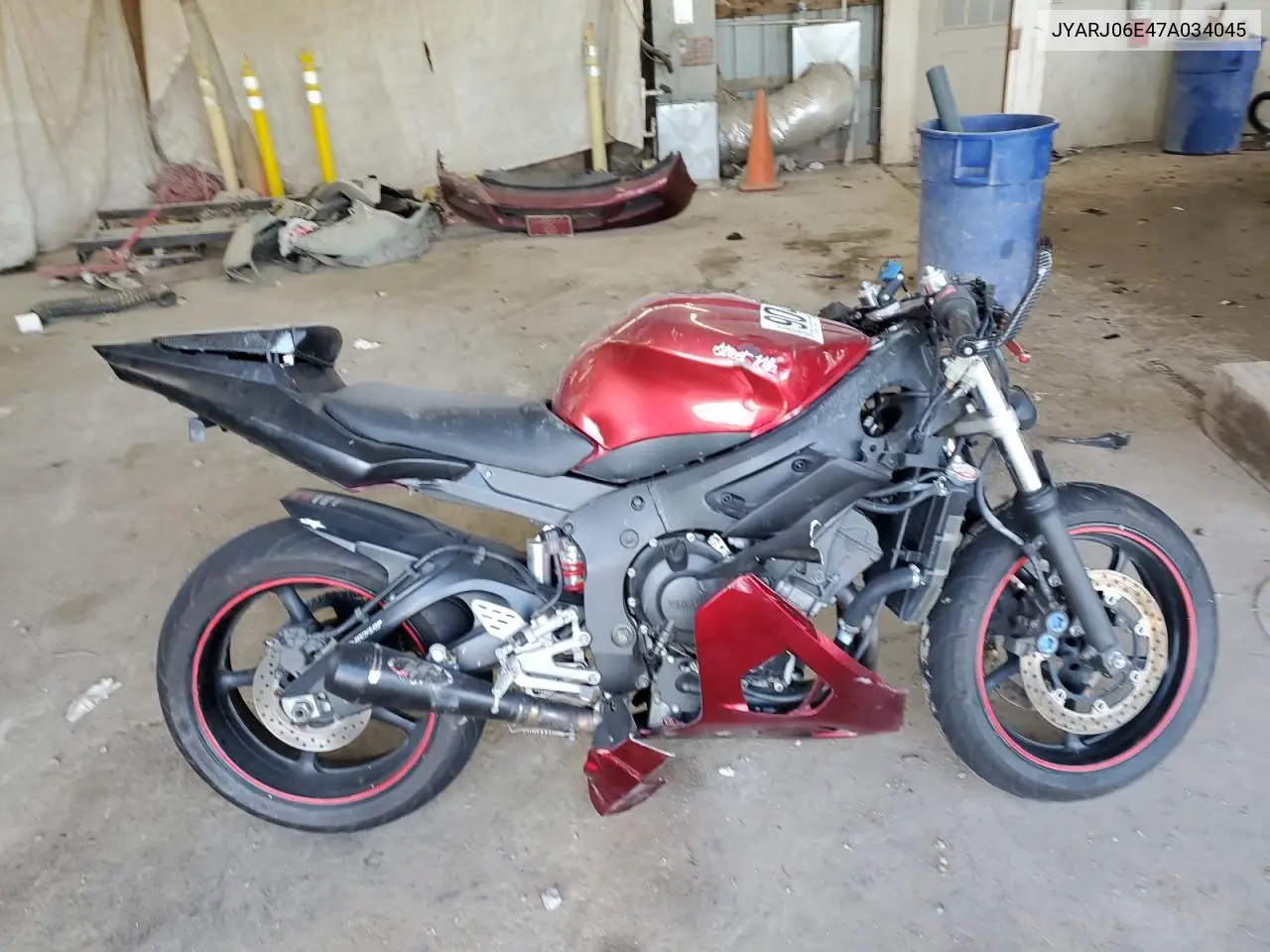 JYARJ06E47A034045 2007 Yamaha Yzfr6 S