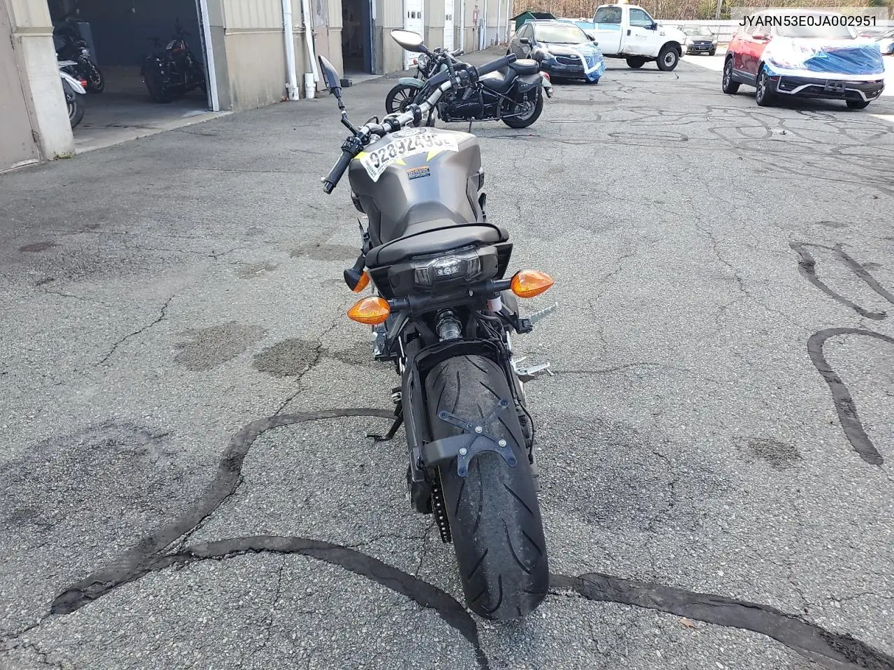 JYARN53E0JA002951 2018 Yamaha Mt09