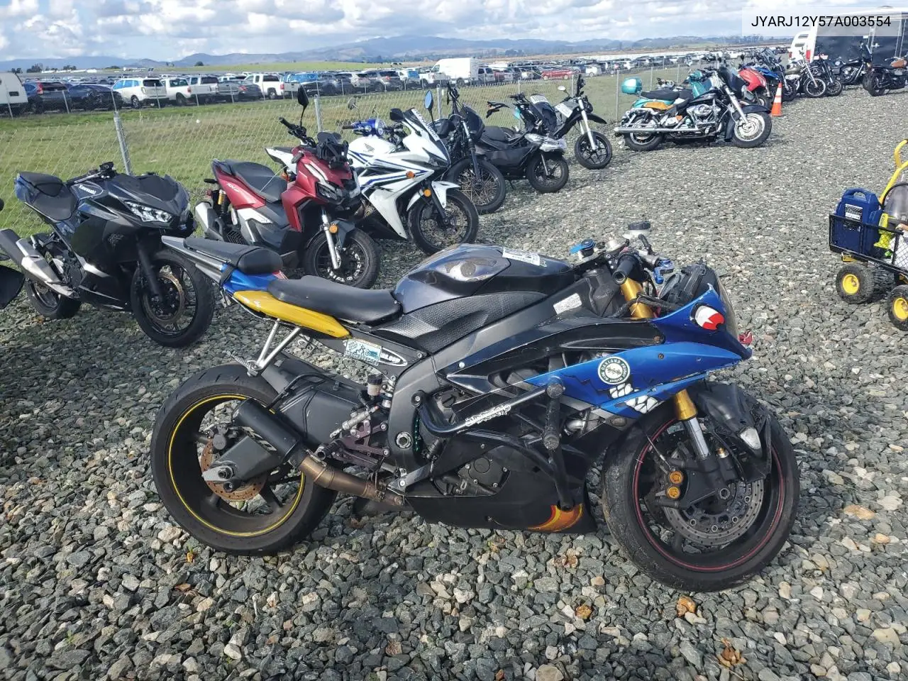 JYARJ12Y57A003554 2007 Yamaha Yzfr6 L