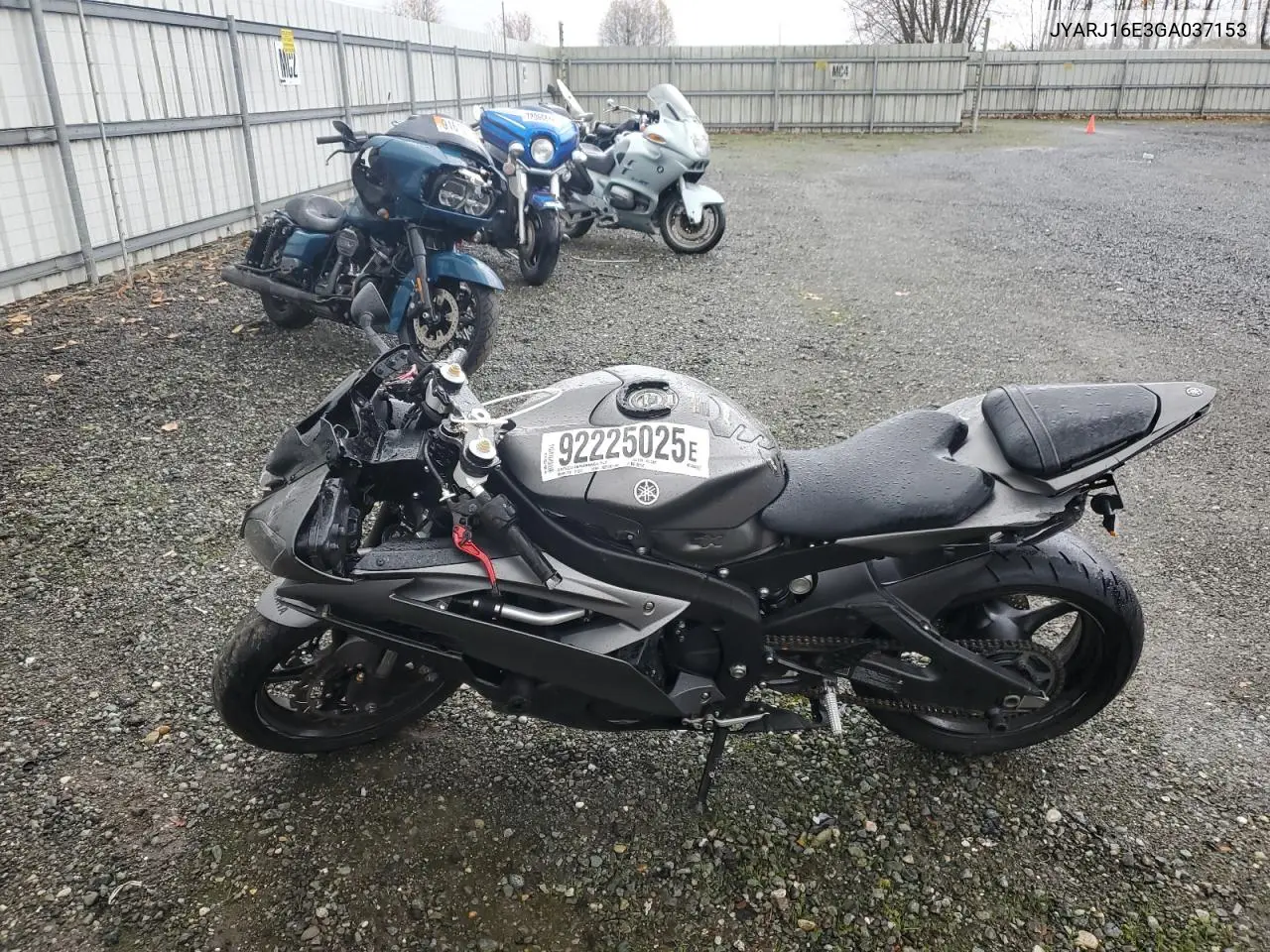 JYARJ16E3GA037153 2016 Yamaha Yzfr6