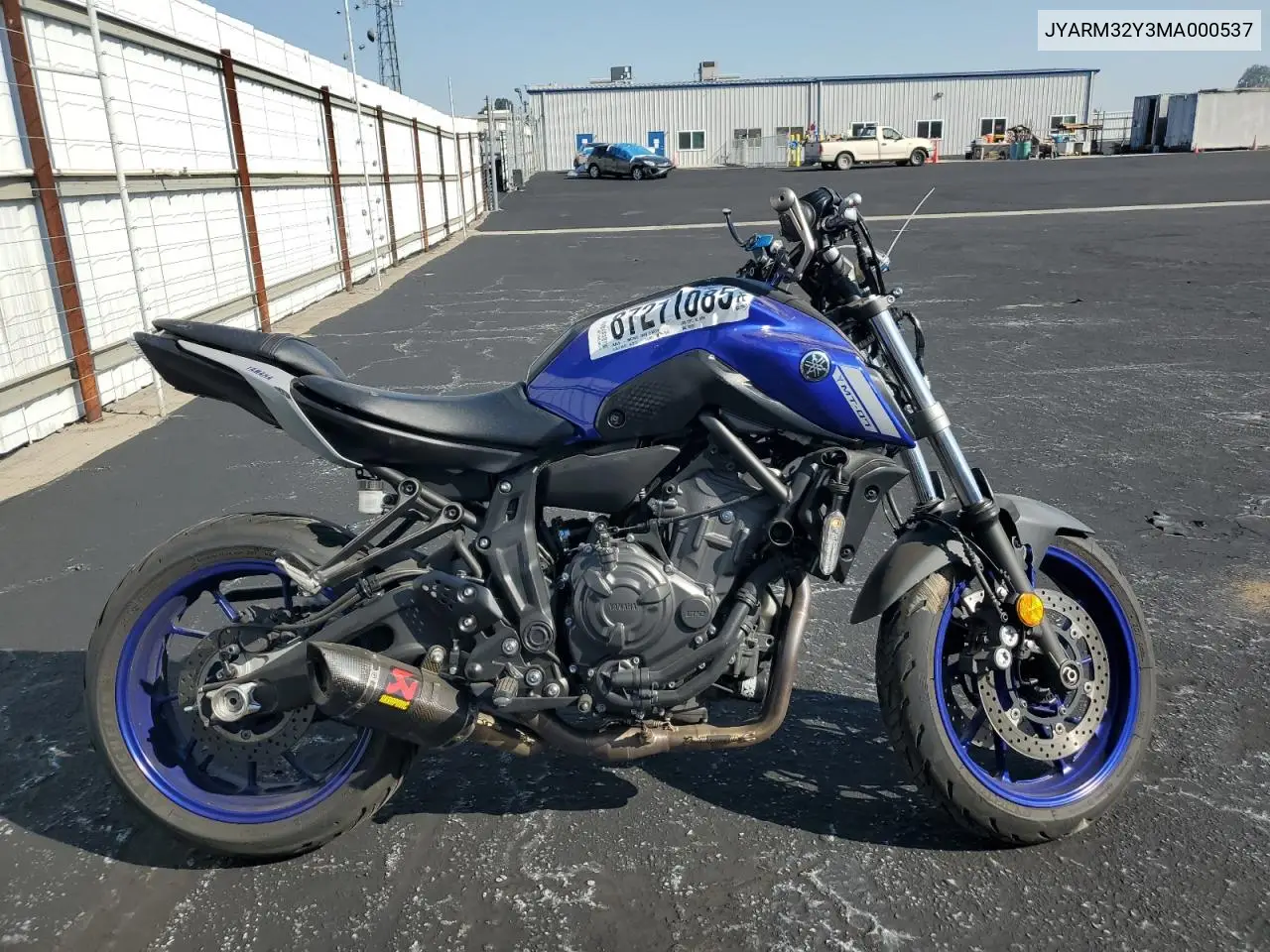JYARM32Y3MA000537 2021 Yamaha Mt07 C