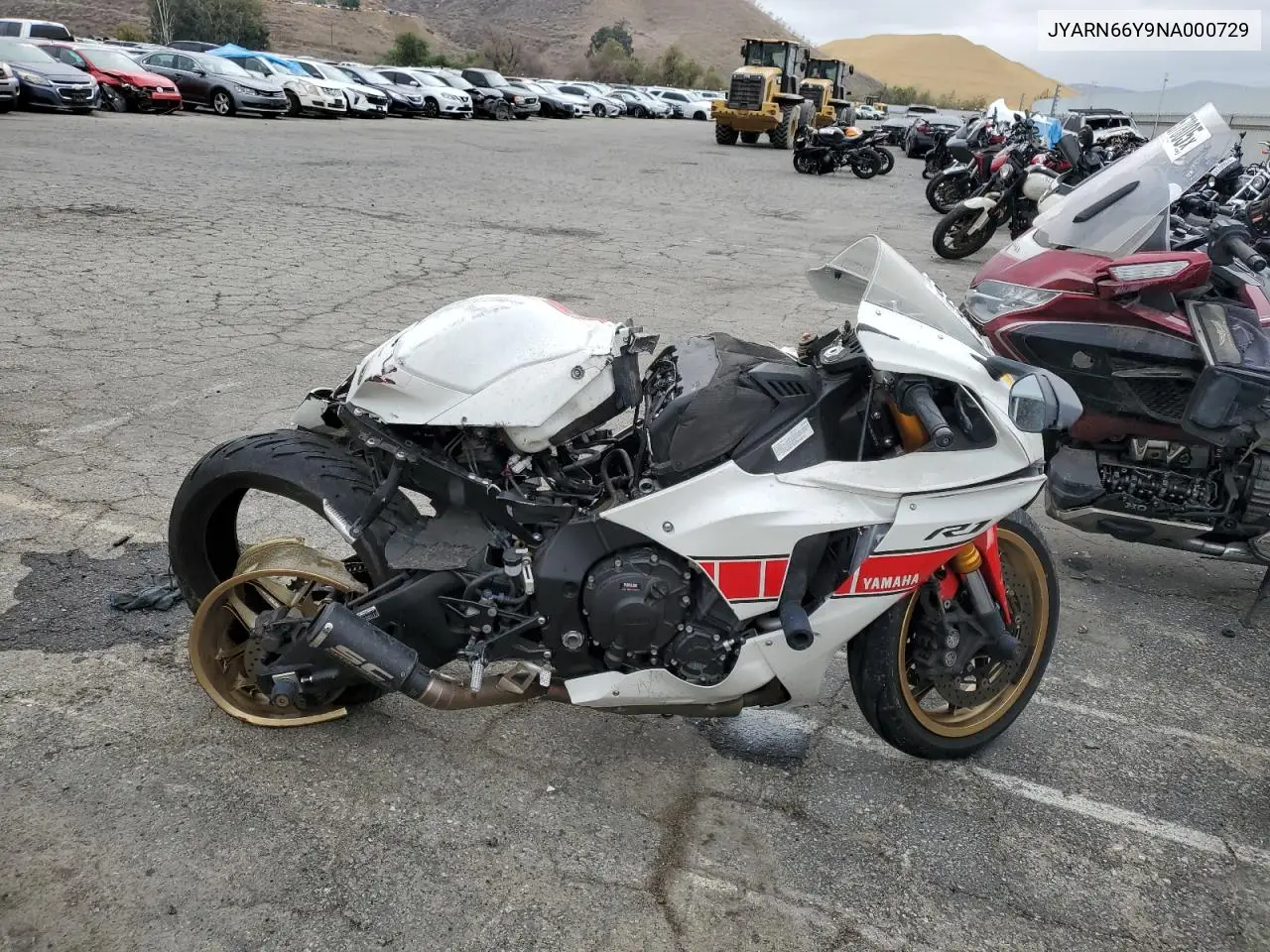 JYARN66Y9NA000729 2022 Yamaha Yzfr1