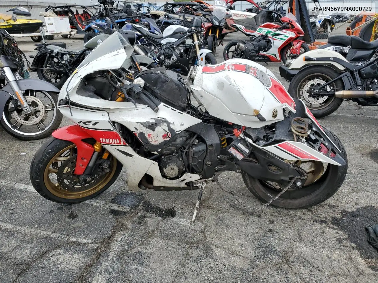 JYARN66Y9NA000729 2022 Yamaha Yzfr1
