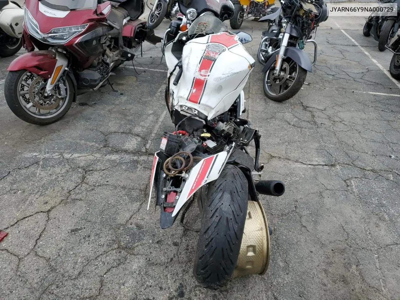JYARN66Y9NA000729 2022 Yamaha Yzfr1