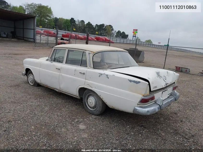 11001112010863 1966 Mercedes Benz 230