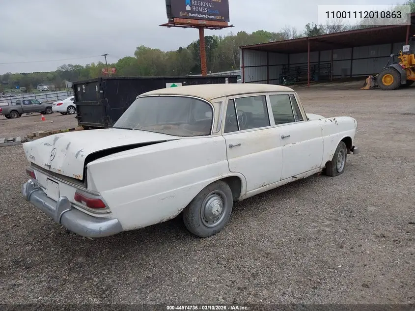 11001112010863 1966 Mercedes Benz 230