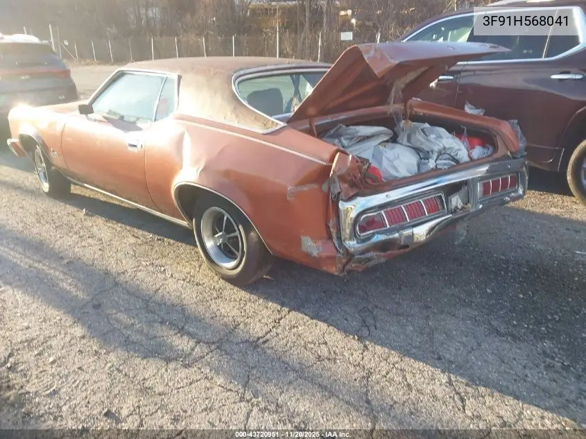 3F91H568041 1973 Merc Cougar Xr7 Hardtop
