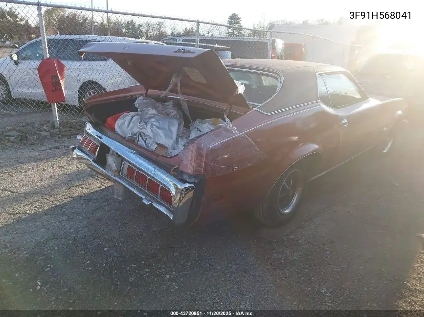 3F91H568041 1973 Merc Cougar Xr7 Hardtop