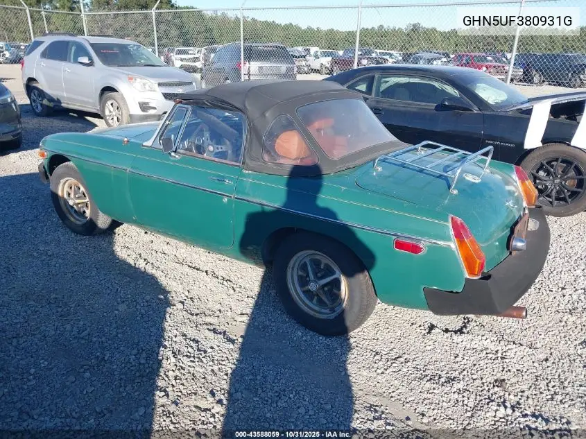 GHN5UF380931G 1975 Mgb Convertable