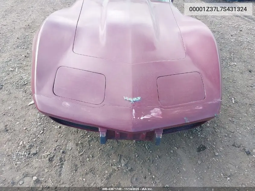 00001Z37L7S431324 1977 Chev Corvette