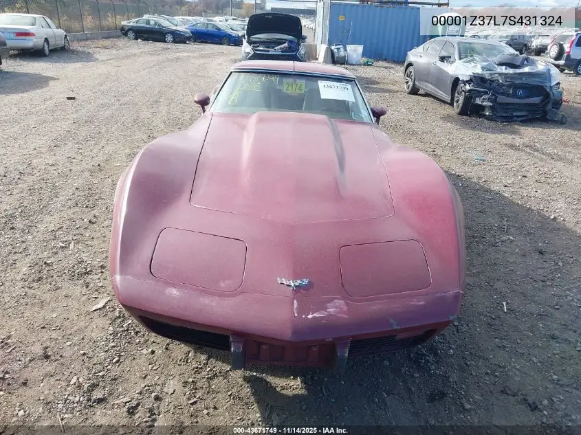00001Z37L7S431324 1977 Chev Corvette