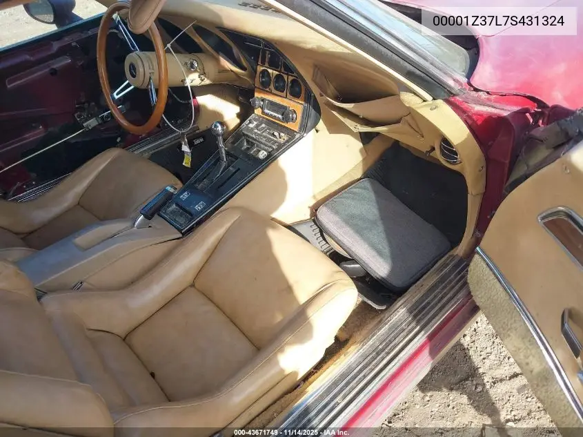 00001Z37L7S431324 1977 Chev Corvette