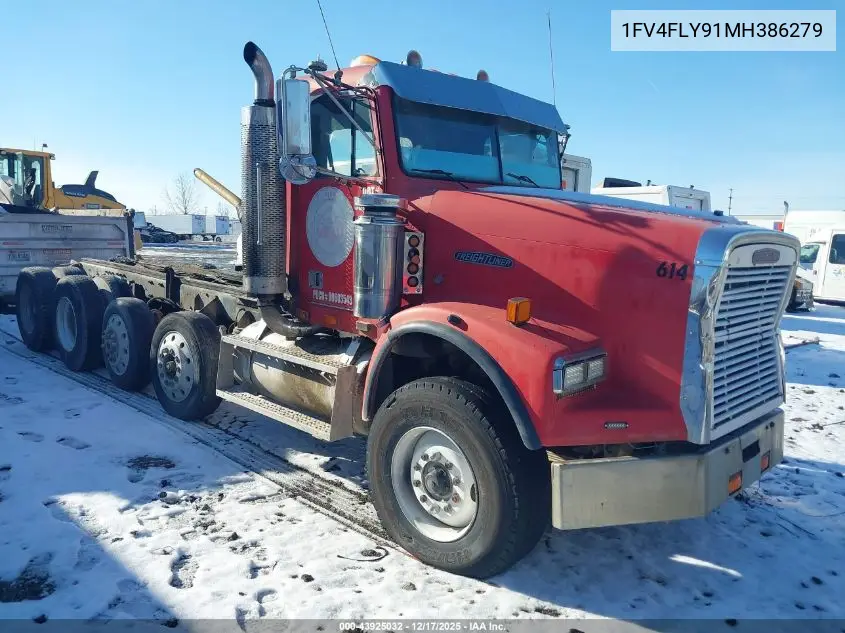 1991 Freightliner Conventional Fld120 VIN: 1FV4FLY91MH386279 Lot: 43925032