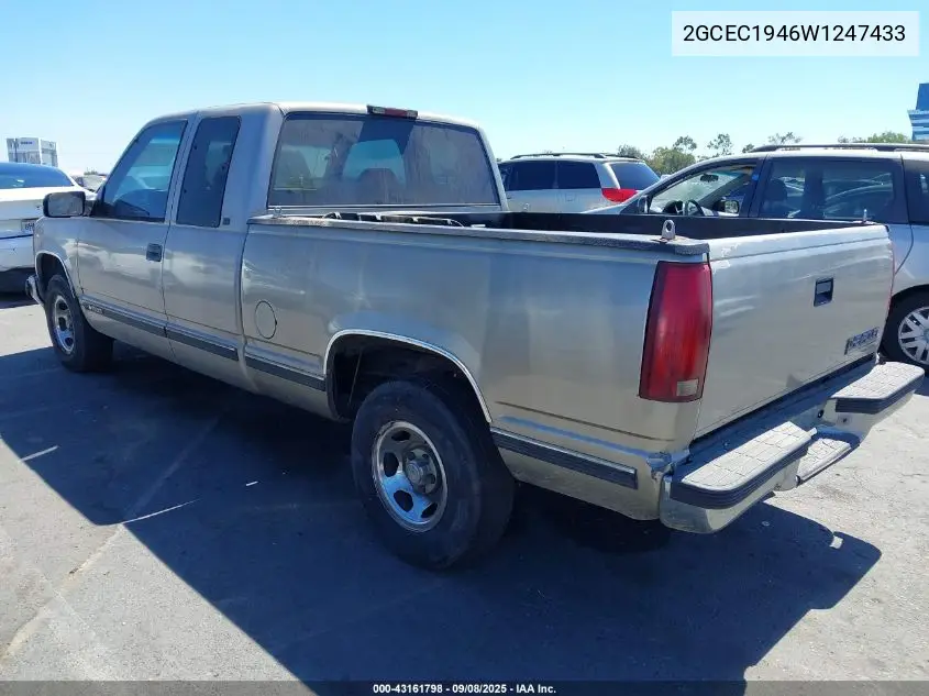 2GCEC19M6W1247433 1998 Chevrolet C1500 Fleetside