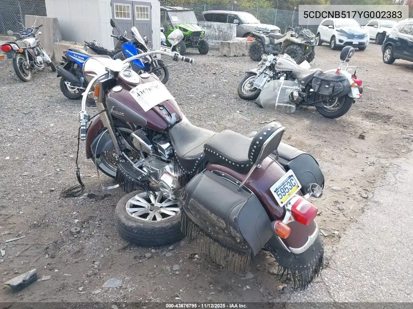 5CDCNB517YG002383 2000 Indian Motorcycle Co. Chief